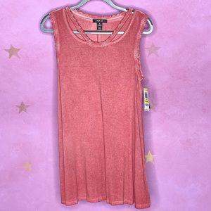 Style & Co Dusty Rose Tank New Women’s Size Medium Y2K Girly Vacation